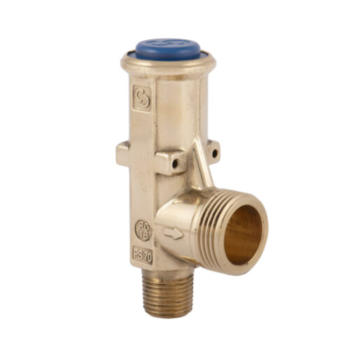 VALVULA DE SEGURIDAD CASTEL 3061/4C300 1/2 NPT X G1/2 30Bar